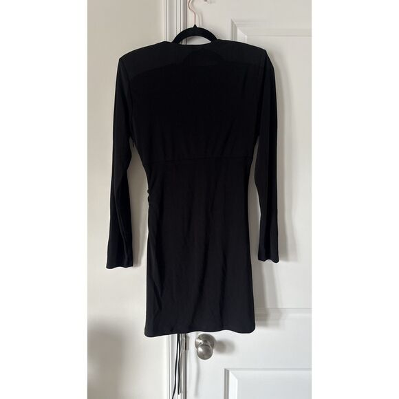 Zara Black dress V-neckline - Size S New - Picture 5 of 10